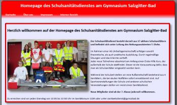 Homepage des Schulsanitätsdienstes